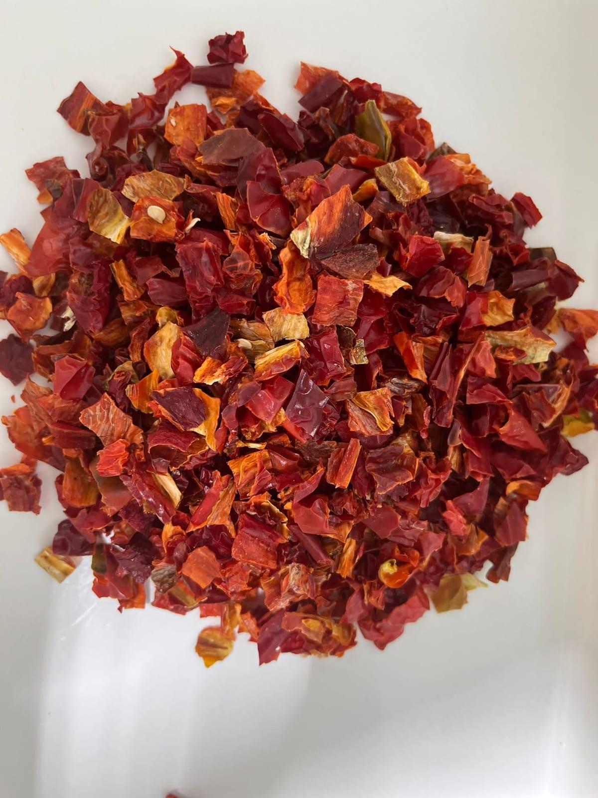 Oven Dried Capia Pepper — Diced