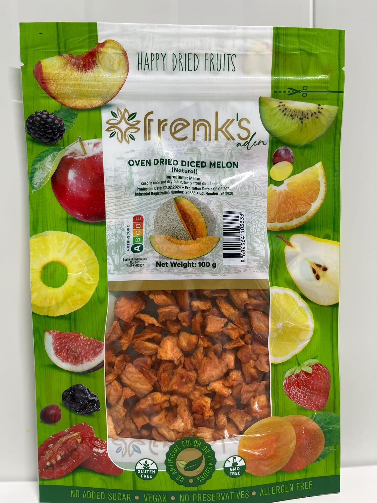 Oven Dried Melon — Diced