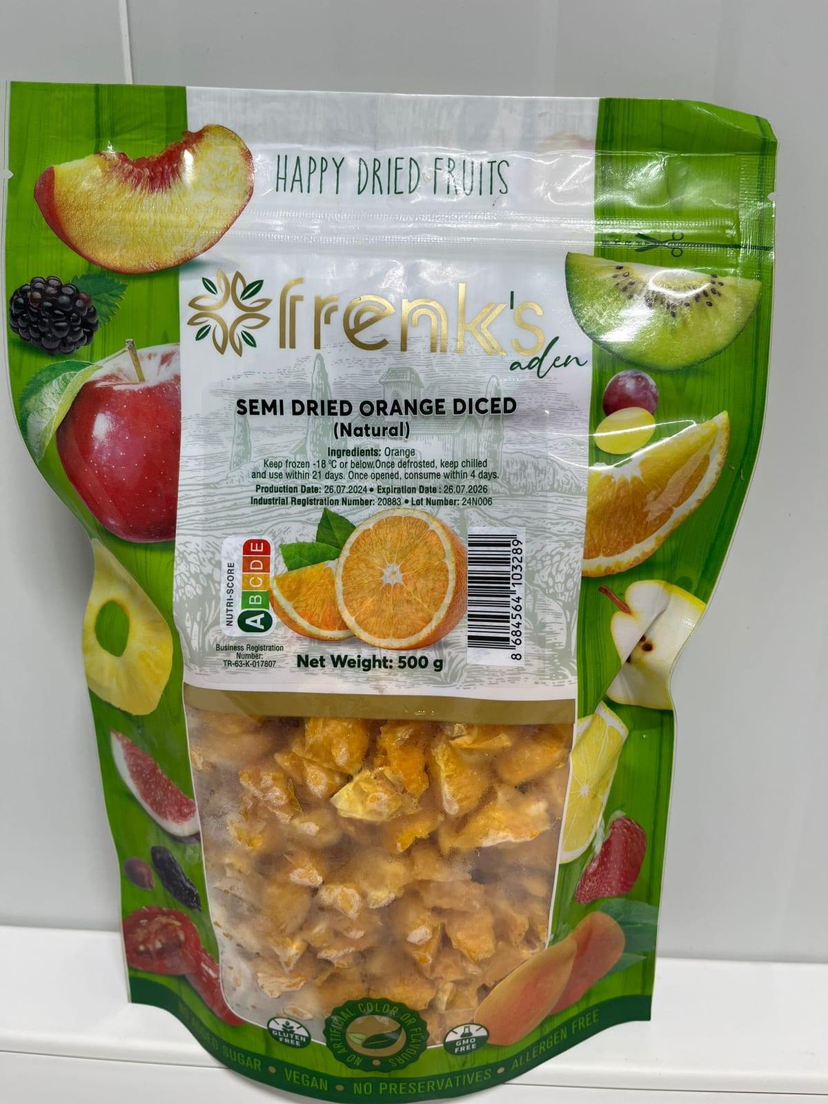 Semi Dried Orange — Diced